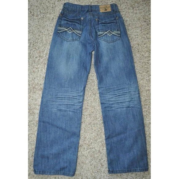 Boys Jeans 18 Denim & Rivets No. 37 Medium Blue Crinkled Denim - Picture 4 of 6